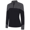 Levelwear Women's Black Classic Stripes Pullover