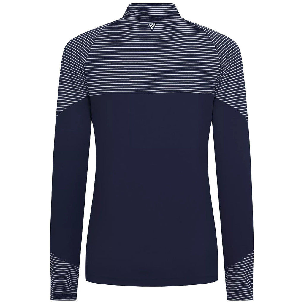 Levelwear Women's Navy Classic Stripes Pullover