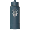 Hydrapeak French Navy 32oz Insulated Water Bottle w/ Straw Lid