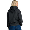 Jerzees Unisex Black Ink Heather Ultimate CVC Hooded Sweatshirt