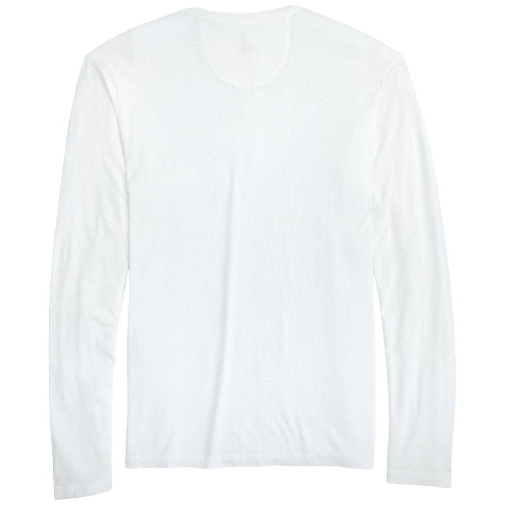 Johnnie-O Men's White Brennan 2.0 Long Sleeve T-Shirt