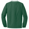 Sport-Tek Men's Forest Green/White Tipped V-Neck Raglan Wind Shirt