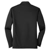 Port Authority Men's Black Silk Touch Performance Long Sleeve Polo