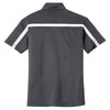 Port Authority Men's Steel Grey/White Silk Touch Performance Colorblock Stripe Polo