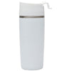 Perka White Macchiato 12 oz. Double Wall Coffee/Tea Press Mug