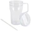 Logomark White Elliott 20 oz. Clear AS Travel Mug