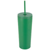 Logomark Green Bayard 24 oz. Double Wall Steel/PP Liner Straw Tumbler