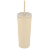 Logomark Khaki Bayard 24 oz. Double Wall Steel/PP Liner Straw Tumbler