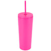 Logomark Pink Bayard 24 oz. Double Wall Steel/PP Liner Straw Tumbler