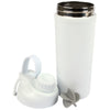 Logomark White Longden 26 oz. Double Wall, Stainless Steel Shaker Bottle