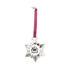 K & R Silver Holiday Charm Ornament