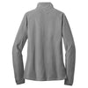 Port Authority Women's Pearl Grey Microfleece 1/2-Zip Pullover