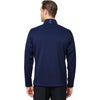 Zero Restriction Men's Navy/Metallic Silver Quarter-Zip Pullover