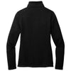 Port Authority Women's Deep Black Arc Sweater Fleece Jacket
