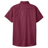 Port Authority Women's Burgundy/Light Stone Short Sleeve Easy Care Shirt