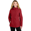 Port Authority Women's Rich Red C-FREE Rain Jacket