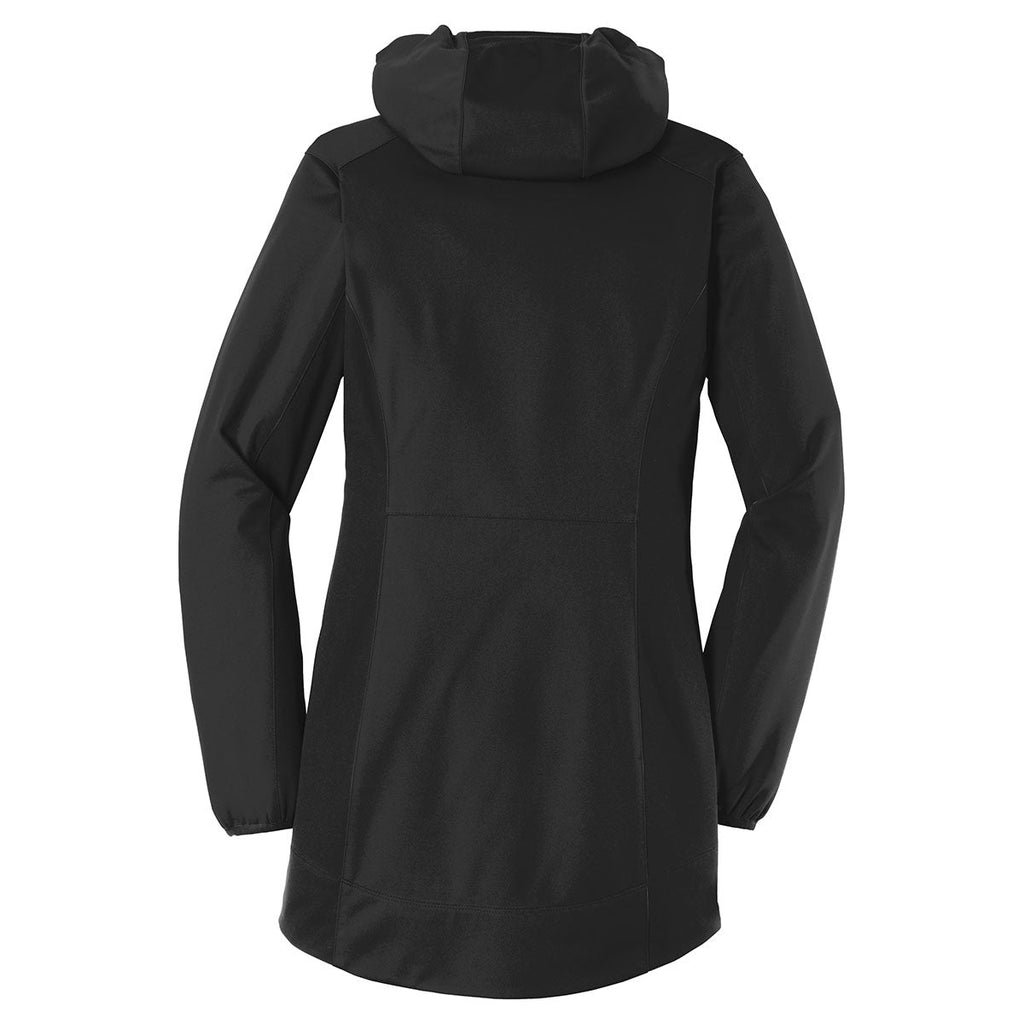 Port Authority Women's Deep Black Active Hooded Soft Shell Jacket