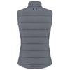 Cutter & Buck Women's Elemental Grey Evoke Hybrid Eco Softshell Recycled Full Zip Vest