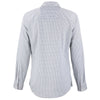Cutter & Buck Women's Concrete/White Skyline Epic Confidence Recycled Gingham Long Sleeve Dress Shirt