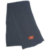Leeman Grey Rib Knit Scarf
