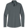 Port Authority Women's Graphite Dry Zone UV Micro-Mesh 1/4 Zip