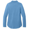 Port Authority Women's Carolina Blue Luxe Knit Button Tunic