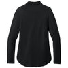 Port Authority Women's Deep Black Luxe Knit Button Tunic