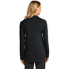 Port Authority Women's Deep Black Luxe Knit Button Tunic