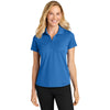 Port Authority Women's Strong Blue Plaited Pique Polo