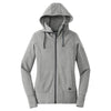 New Era Women's Shadow Grey Heather Tri-Blend Fleece Full Zip Hoodie