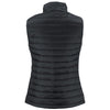 Clique Women's Black Valhalla Full Zip Puffer Vest