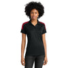 Sport-Tek Women's Black/ Deep Red Competitor United Polo