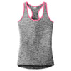 Sport-Tek Women's Neon Pink PosiCharge Electric Heather Racerback Tank