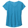Sport-Tek Women's Pond Blue Heather PosiCharge Tri-Blend Wicking Dolman Tee