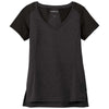 Sport-Tek Women's Black Heather/Black Endeavor Short Sleeve Tee