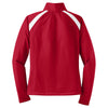 Sport-Tek Women's True Red/White Tricot Track Jacket