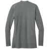 Port Authority Women's Medium Heather Grey Easy Care Open-Front Cardigan Sweater