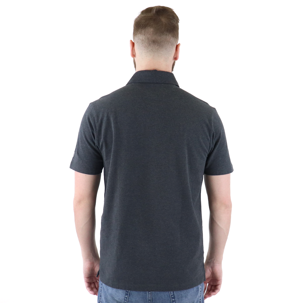Zusa Men's Black Heather Peachy Polo