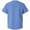 Jaanuu Men's Ceil Blue Platt 3-Pocket Scrub V-Neck Top
