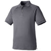 Harriton Men's Dark Charcoal Charge Snag and Soil Protect Polo