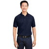 Harriton Men's Dark Navy Charge Snag and Soil Protect Polo