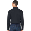 Harriton Men's Black Charge Snag and Soil Protect Long Sleeve Polo