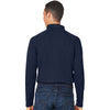 Harriton Men's Dark Navy Charge Snag and Soil Protect Long Sleeve Polo