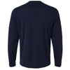 Jaanuu Men's Midnight Navy RegenX Cotton Underscrub Long Sleeve T-Shirt