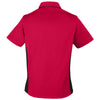 Harriton Women's Red/Black Flash Colorblock Short Sleeve Shirt