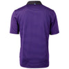 Cutter & Buck Men's College Purple/Black Virtue Eco Pique Micro Stripe Recycled Tall Polo