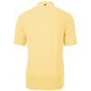 Cutter & Buck Men's College Gold Virtue Eco Pique Stripped Recycled Polo