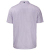 Cutter & Buck Men's White/College Purple Pike Eco Symmetry Print Stretch Recycled Polo