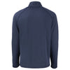 Cutter & Buck Men's Navy Blue Heather Peshastin Fleece Recycled Full Zip Jacket