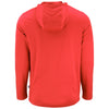 Cutter & Buck Men's Red Coastline Epic Comfort Eco Recycled Hooded Shirt